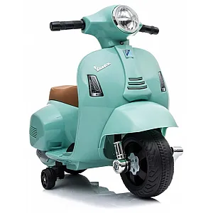 7,2V motor za djecu Vespa GTS Li-Ion, 30W, koža, teal