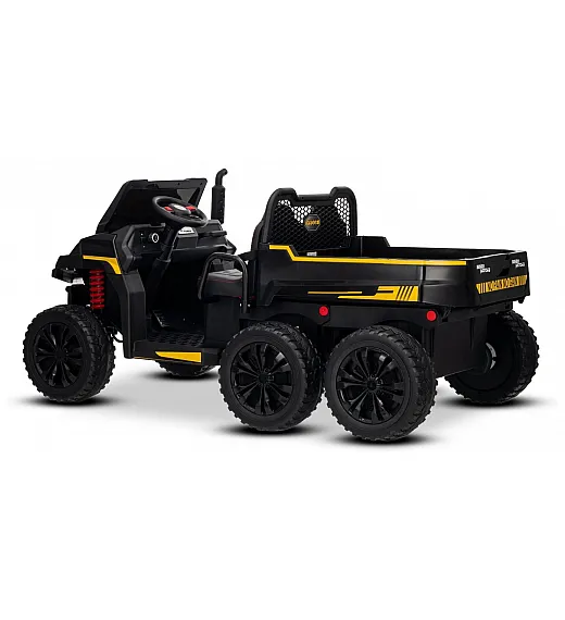 Kmetijski 22V RIDER XXL 6X6 800W - otroški avto na akumulator, črn Beneo