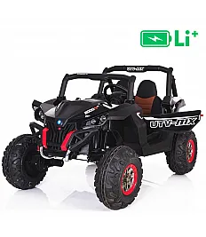 22V RSX MX - otroški avto na akumulator 4x4, črn