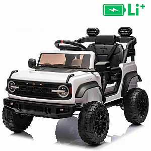 11V auto na akumulator Ford Bronco bijeli, litij-ionska baterija