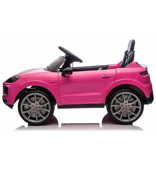 Auto za djevojčice Porsche Cayenne, 11V, li-baterija, pink