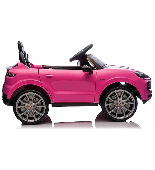 Auto za djevojčice Porsche Cayenne, 11V, li-baterija, pink