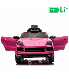 Avto za deklice Porsche Cayenne, 11V, li, pink