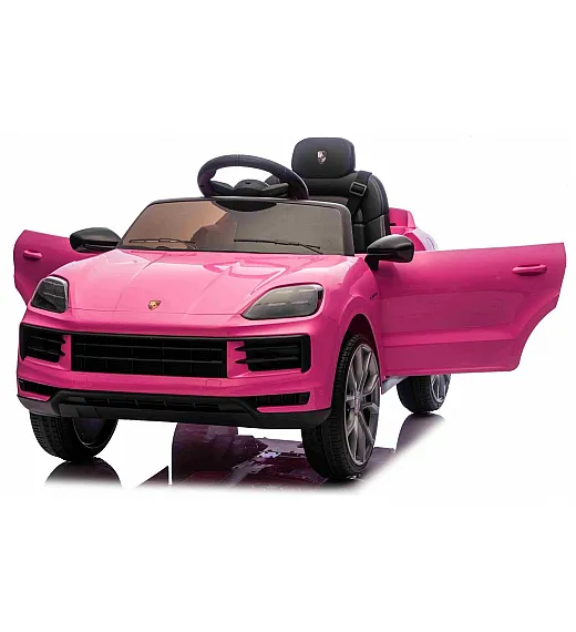 Auto za djevojčice Porsche Cayenne, 11V, li-baterija, pink