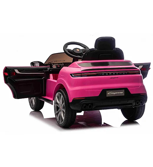 Auto za djevojčice Porsche Cayenne, 11V, li-baterija, pink