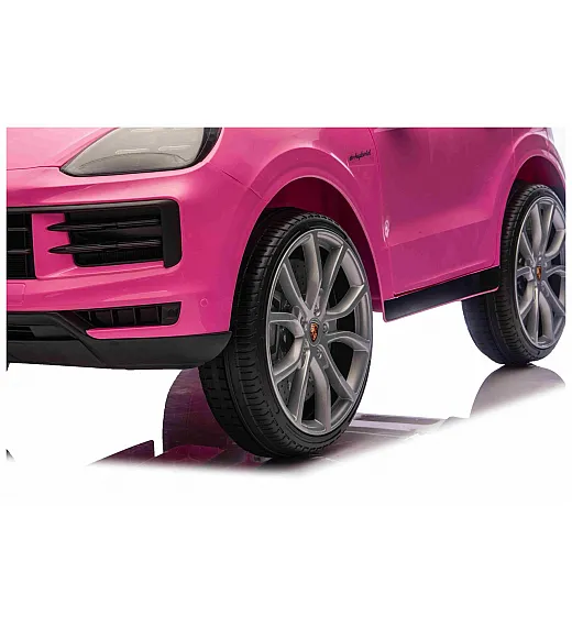 Auto za djevojčice Porsche Cayenne, 11V, li-baterija, pink