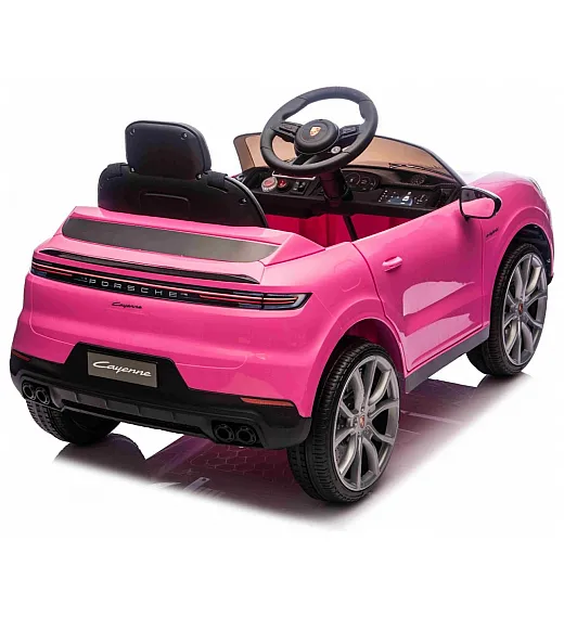 Auto za djevojčice Porsche Cayenne, 11V, li-baterija, pink