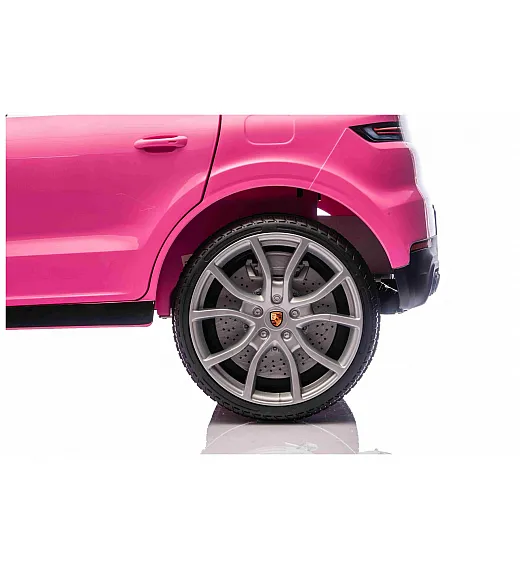 Auto za djevojčice Porsche Cayenne, 11V, li-baterija, pink