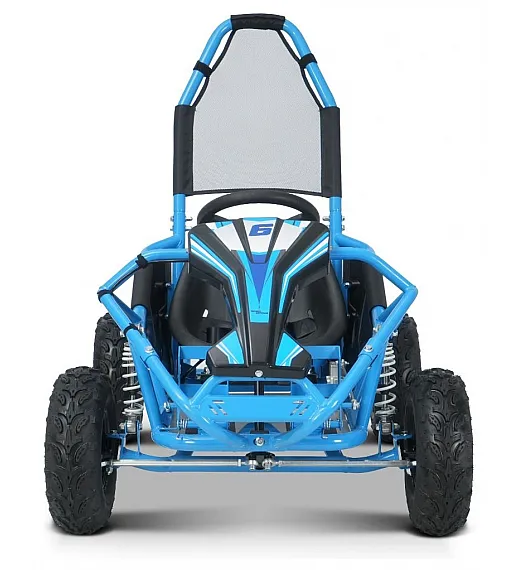 Otroški bencinski gokart Buggy RSX 98 cm³, 30 km/h, disk zavore, nizko zežišče, varnostni lok Otroški bencinski gokart Buggy RSX 98 cm³, 30 km/h, moder