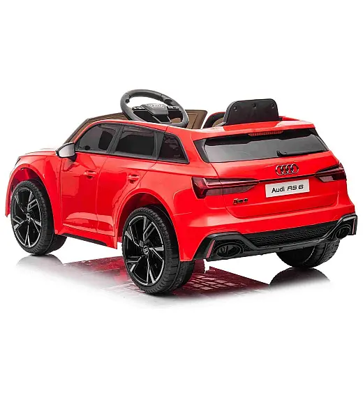 Auto za djecu Audi RS6, 12V, crveni