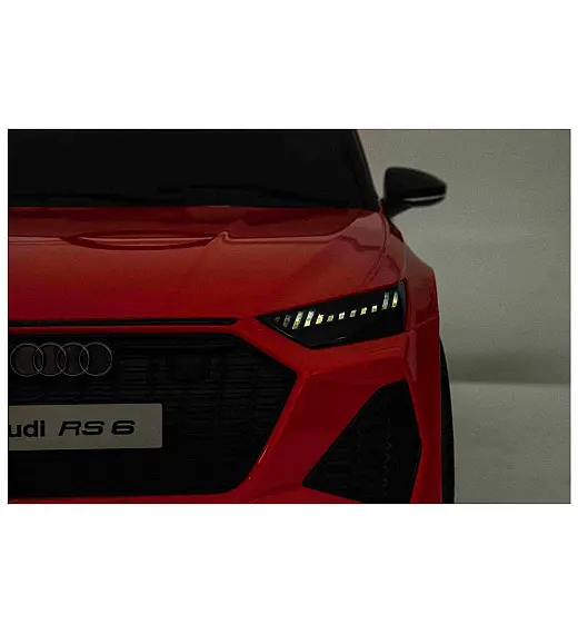 Auto za djecu Audi RS6, 12V, crveni