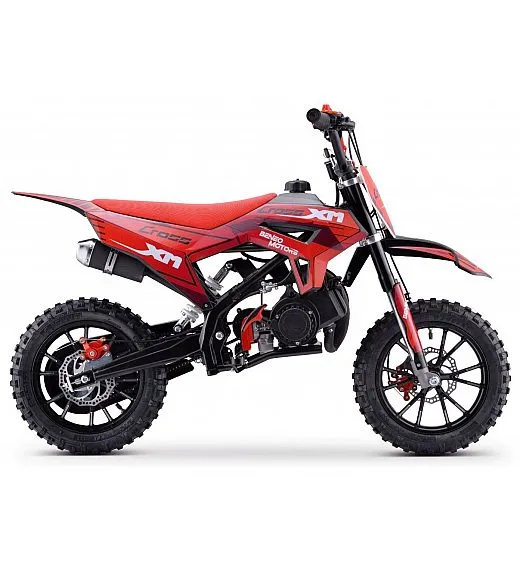 Moto cross 50cc, 1,5 kW, dvotaktni, disk zavore, rdeč