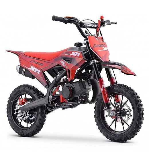Moto cross 50cc, 1,5 kW, dvotaktni, disk zavore, rdeč