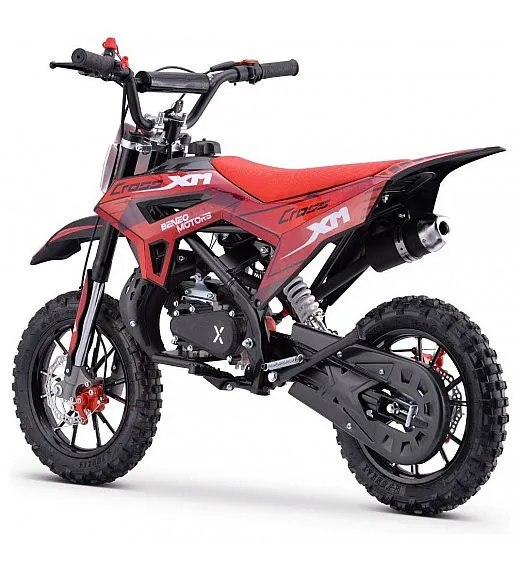 Moto cross 50cc, 1,5 kW, dvotaktni, disk zavore, rdeč