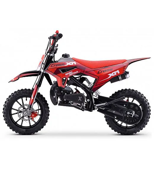 Moto cross 50cc, 1,5 kW, dvotaktni, disk zavore, rdeč