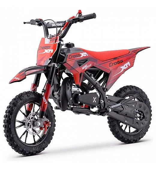 Moto cross 50cc, 1,5 kW, dvotaktni, disk zavore, rdeč