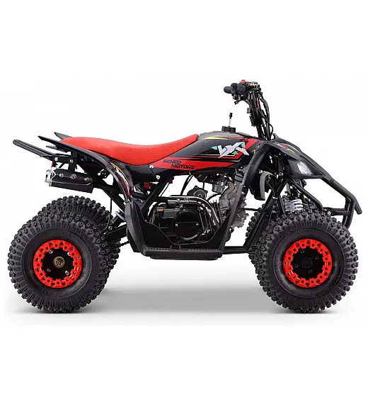 Otroški 4 kolesnik ZXY, bencin, 125cc, 60 km/h, nosilnost do 90 kg, premium pnevmatike, rdeč