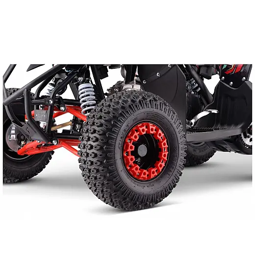 Otroški 4 kolesnik ZXY, bencin, 125cc, 60 km/h, nosilnost do 90 kg, premium pnevmatike, rdeč