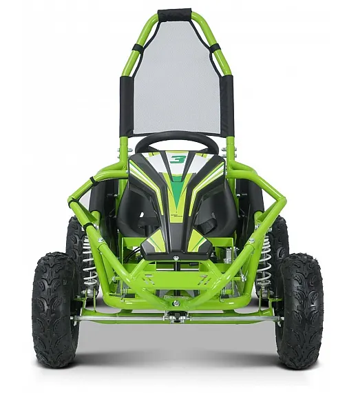 Otroški bencinski gokart Buggy RSX 98 cm³, 30 km/h, disk zavore, nizko zežišče, varnostni lok Otroški bencinski gokart Buggy RSX 98 cm³, 30 km/h, zelen