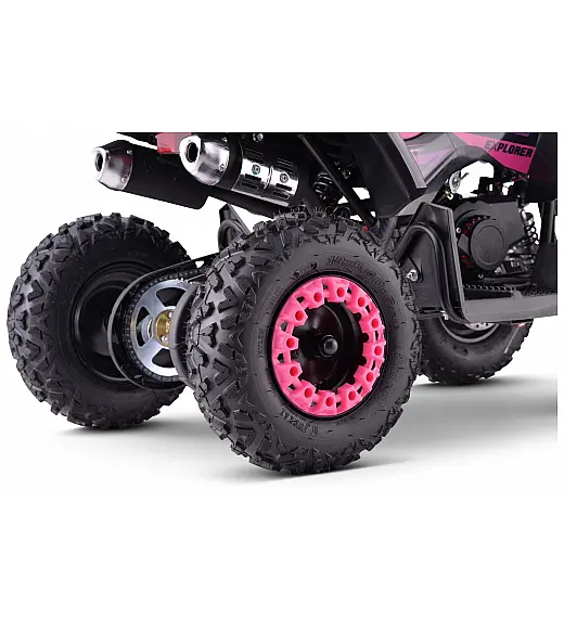 Quad za djevojčice Explorer, benzinski 50cc, 40km/h, do 60 kg, ružičasti