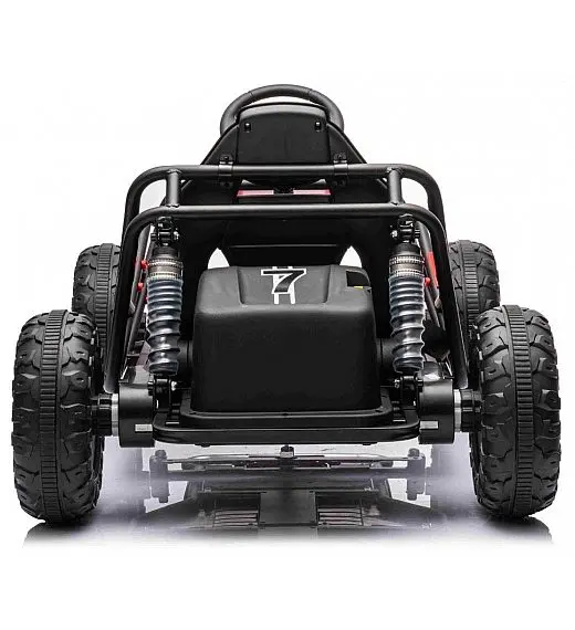 Robusten 24V električni otroški avto SPORT-KART, 100W, rdeč