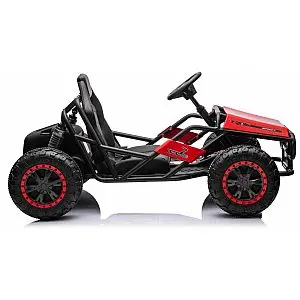 Robusten 24V električni otroški avto SPORT-KART, 100W, rdeč