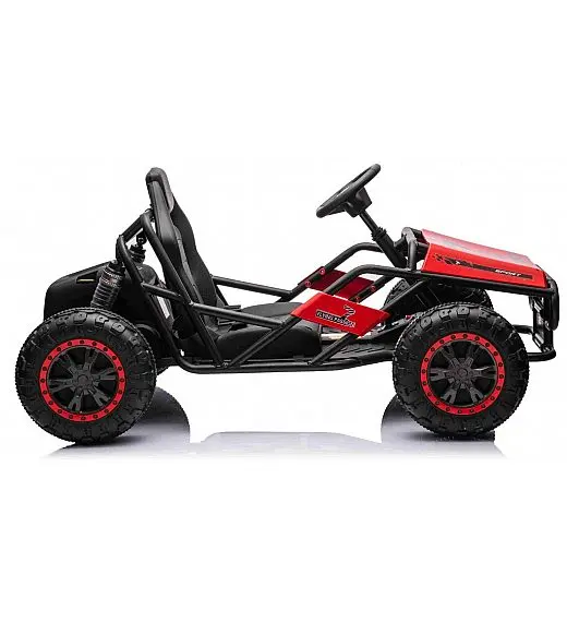 Robusten 24V električni otroški avto SPORT-KART, 100W, rdeč