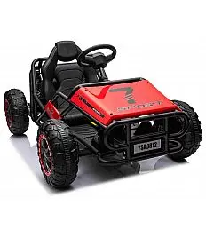 Robustan 24V električni dječji auto SPORT-KART, 100W, crveni
