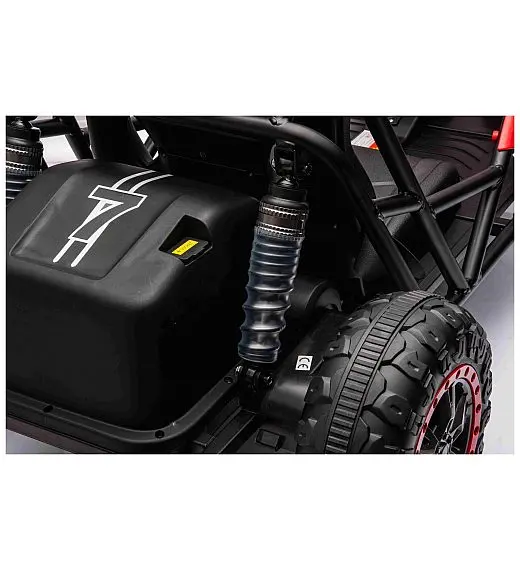 Robusten 24V električni otroški avto SPORT-KART, 100W, rdeč