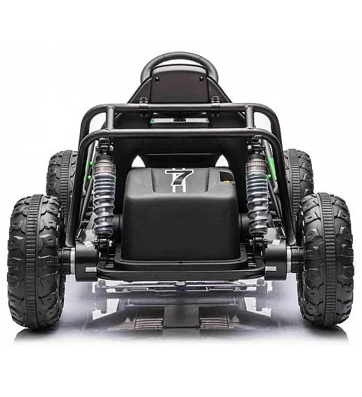 Robusten 24V električni otroški avto SPORT-KART, 100W, zelen