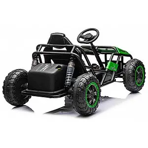 Robusten 24V električni otroški avto SPORT-KART, 100W, zelen