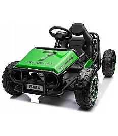 Robustan 24V električni dječji auto SPORT-KART, 100W, zeleni