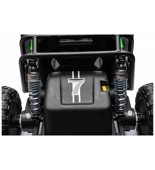 Robusten 24V električni otroški avto SPORT-KART, 100W, zelen