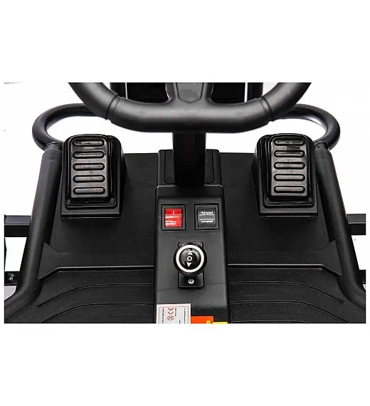 Robusten 24V električni otroški avto SPORT-KART, 100W, zelen
