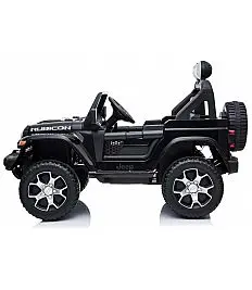 12V JEEP Wrangler RUBICON 4x4 - otroški avto na akumulator, črn