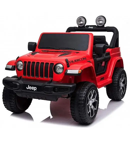 12V JEEP Wrangler RUBICON 4x4 - dječji akumulatorski auto, crveni
