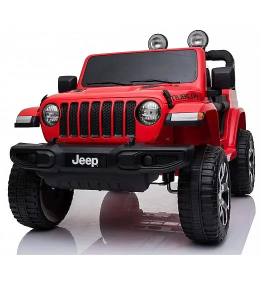 12V JEEP Wrangler RUBICON 4x4 - dječji akumulatorski auto, crveni
