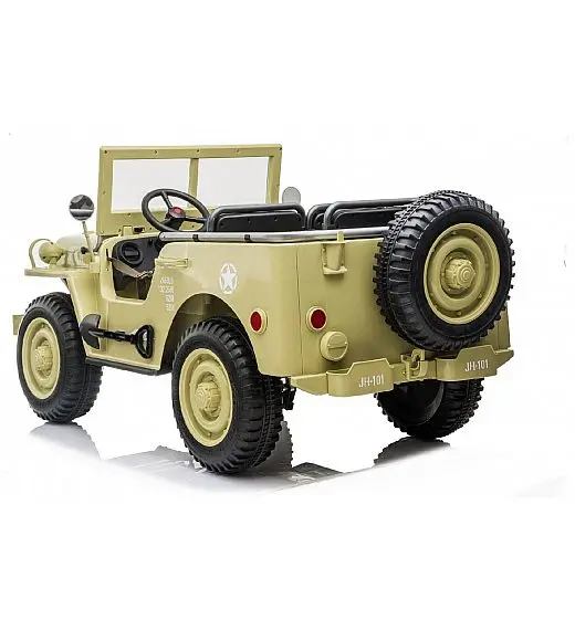 12V USA ARMY - dječji automobil na baterijem, beige