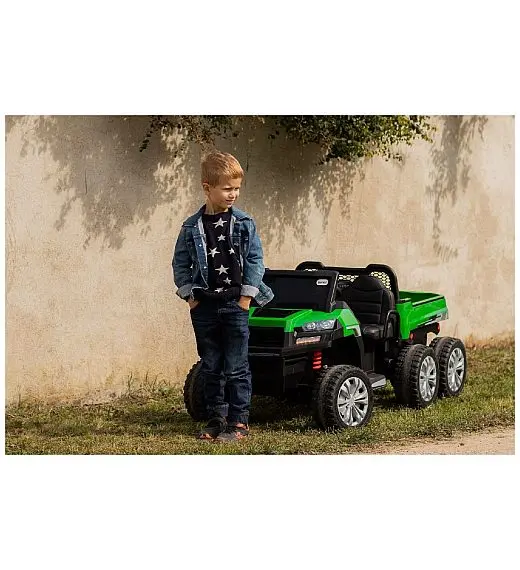 24V RIDER XXL 6X6 - otroški avto na akumulator, zelen