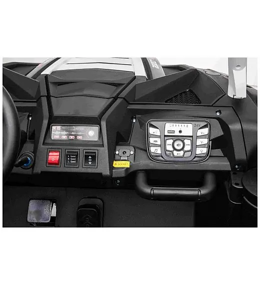 24V UTV XXL Beneo - dječji akumulatorski auto bijelo-crni