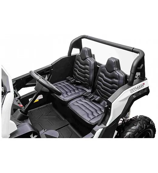 24V UTV XXL Beneo - dječji akumulatorski auto bijelo-crni