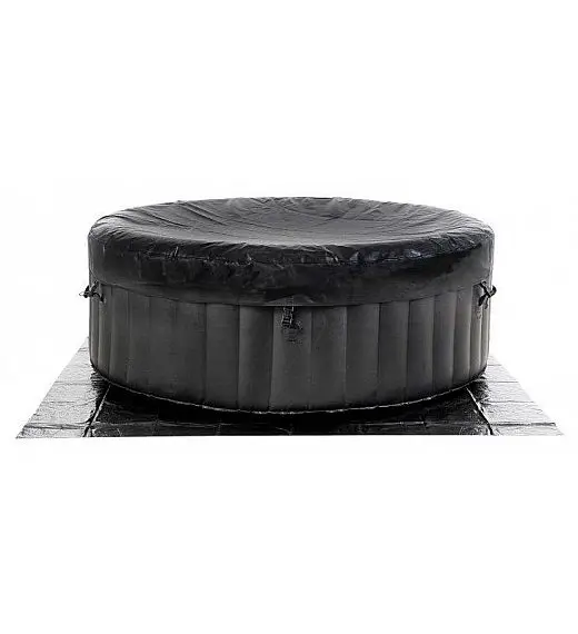 napihljiv jacuzzi za 6 oseb - napihljivi masažni bazenn, črn