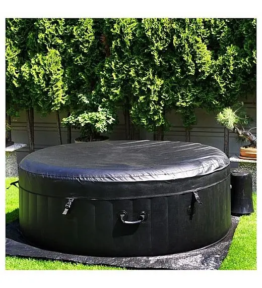 napihljiv jacuzzi za 6 oseb - napihljivi masažni bazenn, črn