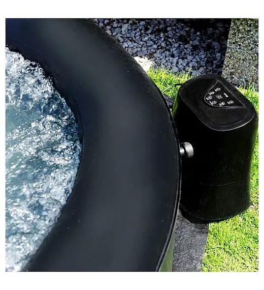 napihljiv jacuzzi za 6 oseb - napihljivi masažni bazenn, črn