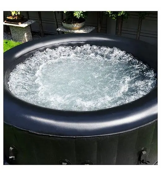 napihljiv jacuzzi za 6 oseb - napihljivi masažni bazenn, črn