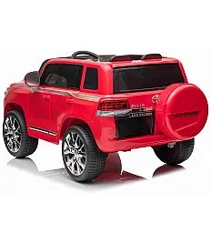 12V Toyota Landcruiser - avto na akumulator, rdeč