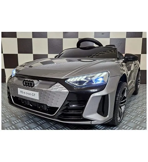 12V Audi E-tron GT - dječji akumulatorski auto, Metallic Silver
