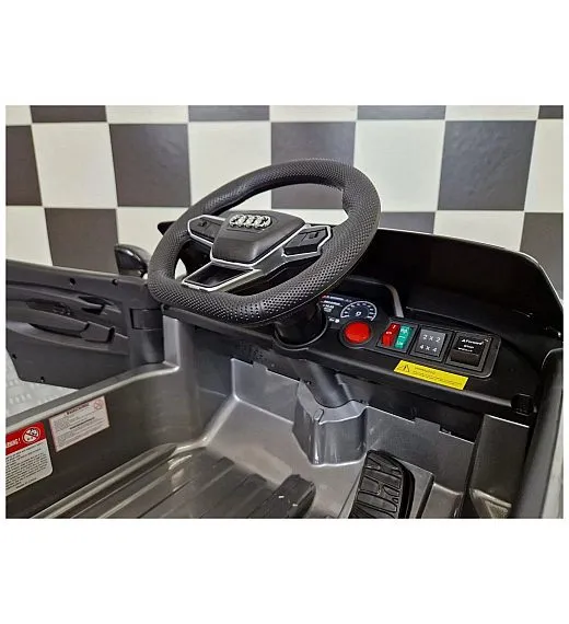 12V Audi E-tron GT - dječji akumulatorski auto, Metallic Silver