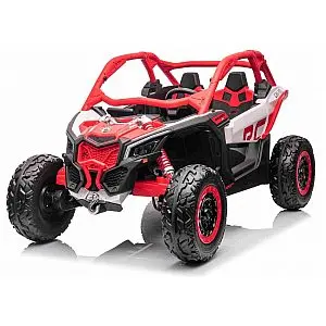 12V CAM-AM MAVERICK - otroški avto na akumulator 4x4, rdeč