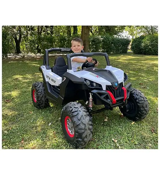 24V RSX MX - dječji automobil na baterijem 4x4, crni